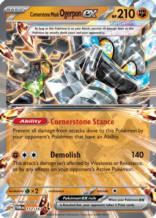 Cornerstone Mask Ogerpon ex 112/167 - Holofoil SV06 Twilight Masquerade