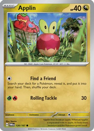 Applin 126/167 - Reverse Holofoil SV06 Twilight Masquerade