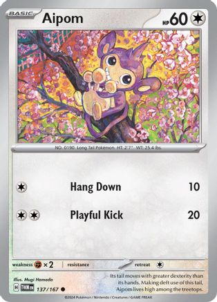 Aipom 137  SV06 Twilight Masquerade