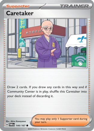 Caretaker 144/167 - Reverse Holofoil SV06 Twilight Masquerade