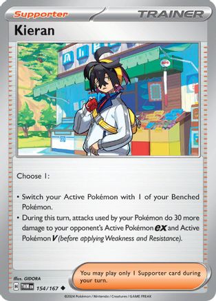 Kieran 154/167 - Reverse Holofoil SV06 Twilight Masquerade