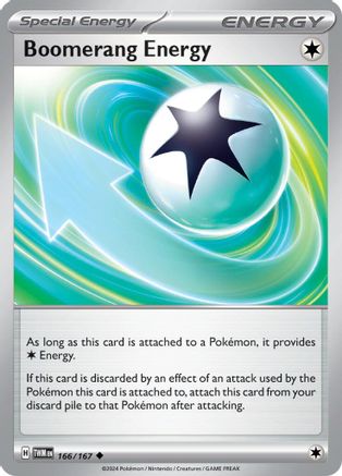 Boomerang Energy 166 - Reverse Holofoil SV06 Twilight Masquerade