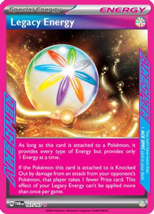 Legacy Energy 167/167  - Holofoil SV06 Twilight Masquerade - ACE SPEC Rare
