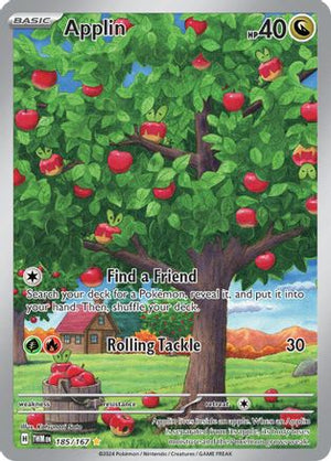 Applin 185/167  - Holofoil SV06 Twilight Masquerade - Illustration Rare