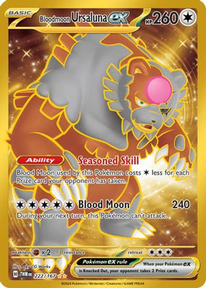 Bloodmoon Ursaluna ex 222/167  - Holofoil SV06 Twilight Masquerade - Hyper Rare