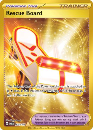Rescue Board 225/167  - Holofoil SV06 Twilight Masquerade - Hyper Rare
