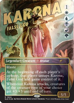Karona, False God (Rainbow Foil) (SLD-1624)  Foil - Secret Lair Drop Series