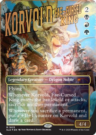 Korvold, Fae-Cursed King (Rainbow Foil) (SLD-1625)  Foil - Secret Lair Drop Series