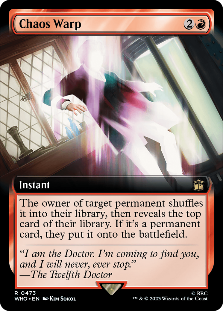 Chaos Warp (Extended Art) (WHO-473)  Foil - Doctor Who: (Extended Art)