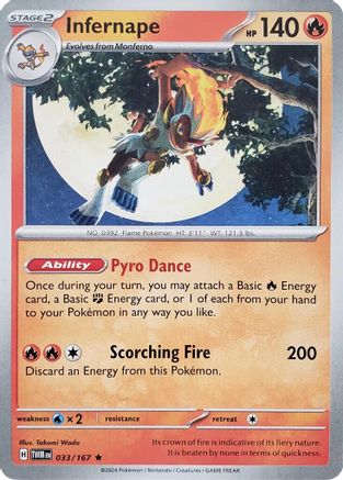 Infernape 033/167  (Theme Deck) SV06 Twilight Masquerade