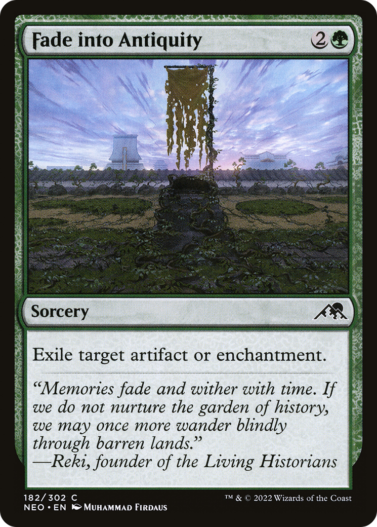 Fade into Antiquity (NEO-182)  Foil - Kamigawa: Neon Dynasty