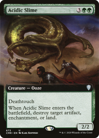 Acidic Slime (Extended Art) (CMR-673)  - Commander Legends: (Extended Art)