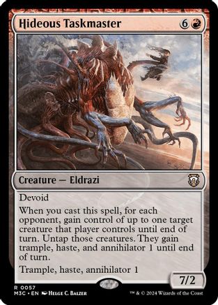 Hideous Taskmaster (M3C-057)  - Modern Horizons 3 Commander