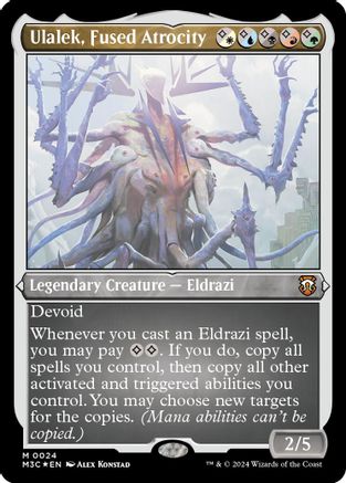 Ulalek, Fused Atrocity (Foil Etched) (M3C-024)  Foil - Modern Horizons 3 Commander