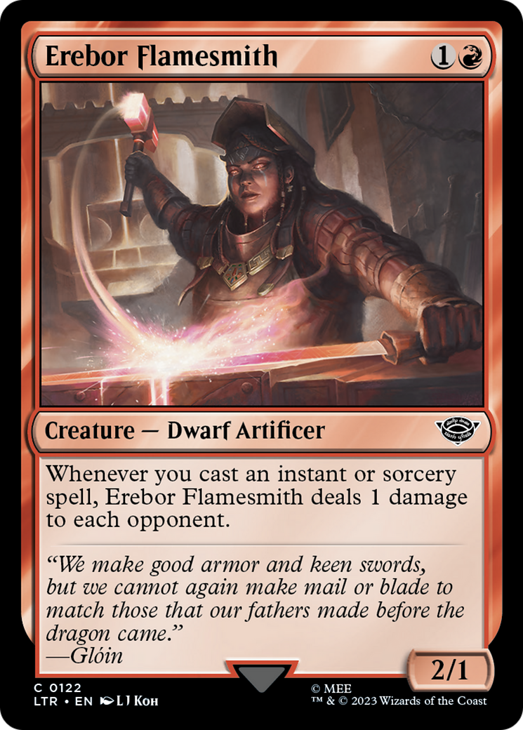 Erebor Flamesmith (LTR-122)  Foil - The Lord of the Rings: Tales of Middle-earth