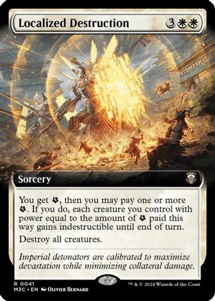 Localized Destruction (Extended Art) (Ripple Foil) (M3C-041)  Foil - Modern Horizons 3 Commander