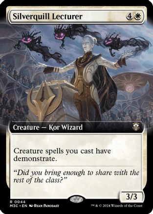 Silverquill Lecturer (Extended Art) (Ripple Foil) (M3C-044)  Foil - Modern Horizons 3 Commander