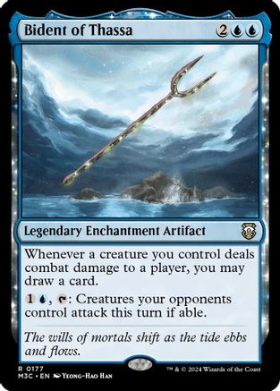 Bident of Thassa (Ripple Foil) (M3C-177)  Foil - Modern Horizons 3 Commander