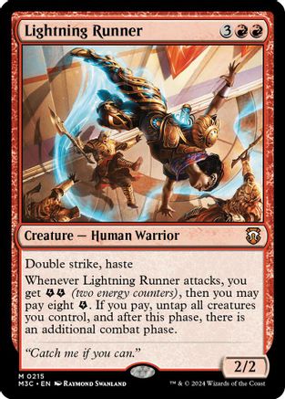 Lightning Runner (Ripple Foil) (M3C-215)  Foil - Modern Horizons 3 Commander