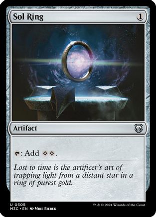 Sol Ring (Ripple Foil) (M3C-305)  Foil - Modern Horizons 3 Commander