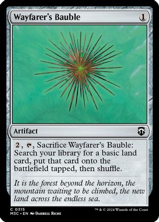 Wayfarer's Bauble (Ripple Foil) (M3C-315)  Foil - Modern Horizons 3 Commander