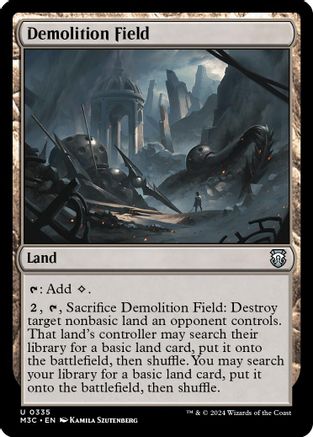 Demolition Field (Ripple Foil) (M3C-335)  Foil - Modern Horizons 3 Commander