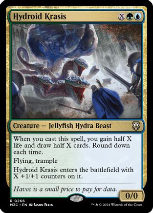 Hydroid Krasis (Ripple Foil) (M3C-266)  Foil - Modern Horizons 3 Commander