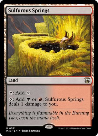 Sulfurous Springs (Ripple Foil) (M3C-381)  Foil - Modern Horizons 3 Commander