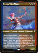 Neera, Wild Mage (CLB-545)  Etched Foil - Commander Legends: Battle for Baldur's Gate