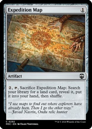 Expedition Map (Ripple Foil) (M3C-292)  Foil - Modern Horizons 3 Commander
