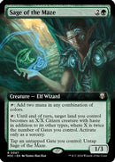 Sage of the Maze (Extended Art) (Ripple Foil) (M3C-067)  Foil - Modern Horizons 3 Commander