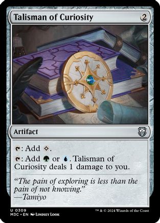 Talisman of Curiosity (Ripple Foil) (M3C-309)  Foil - Modern Horizons 3 Commander