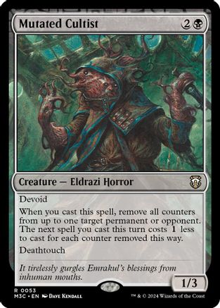Mutated Cultist (Ripple Foil) (M3C-053)  Foil - Modern Horizons 3 Commander