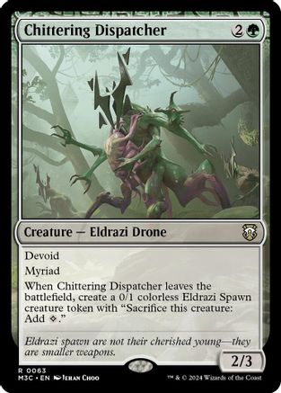 Chittering Dispatcher (Ripple Foil) (M3C-063)  Foil - Modern Horizons 3 Commander