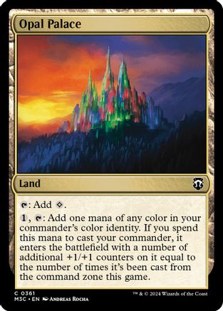 Opal Palace (Ripple Foil) (M3C-361)  Foil - Modern Horizons 3 Commander
