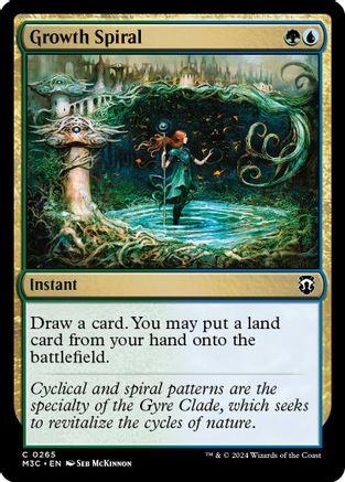 Growth Spiral (Ripple Foil) (M3C-265)  Foil - Modern Horizons 3 Commander