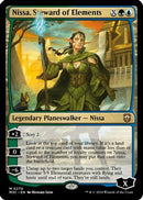 Nissa, Steward of Elements (Ripple Foil) (M3C-270)  Foil - Modern Horizons 3 Commander