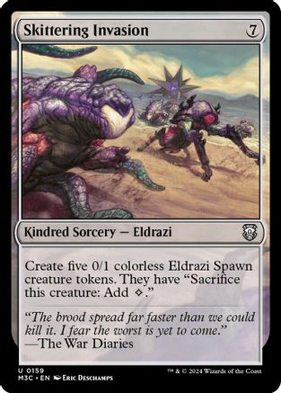 Skittering Invasion (Ripple Foil) (M3C-159)  Foil - Modern Horizons 3 Commander