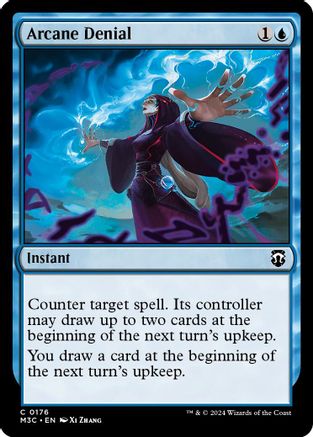 Arcane Denial (Ripple Foil) (M3C-176)  Foil - Modern Horizons 3 Commander