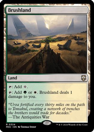 Brushland (Ripple Foil) (M3C-324)  Foil - Modern Horizons 3 Commander