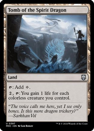 Tomb of the Spirit Dragon (Ripple Foil) (M3C-397)  Foil - Modern Horizons 3 Commander