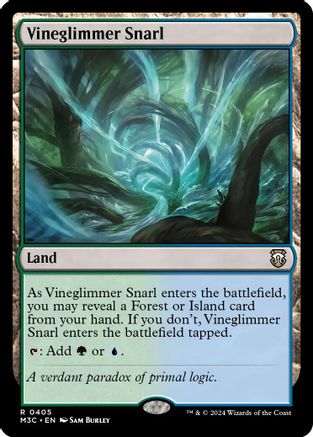 Vineglimmer Snarl (Ripple Foil) (M3C-405)  Foil - Modern Horizons 3 Commander