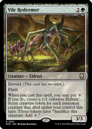 Vile Redeemer (Ripple Foil) (M3C-251)  Foil - Modern Horizons 3 Commander