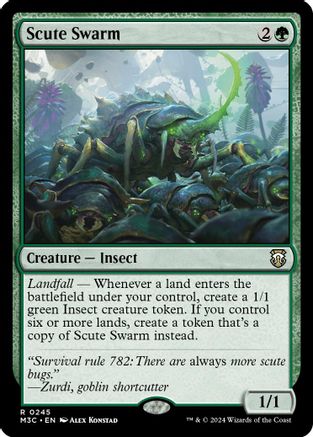 Scute Swarm (Ripple Foil) (M3C-245)  Foil - Modern Horizons 3 Commander