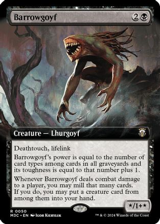 Barrowgoyf (Extended Art) (Ripple Foil) (M3C-050)  Foil - Modern Horizons 3 Commander