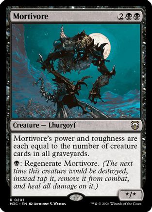 Mortivore (Ripple Foil) (M3C-201)  Foil - Modern Horizons 3 Commander