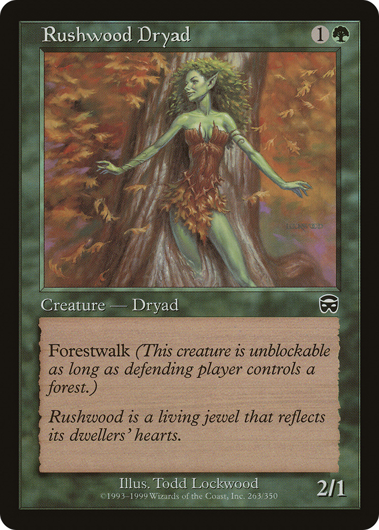 Rushwood Dryad (MMQ-263)  Foil - Mercadian Masques