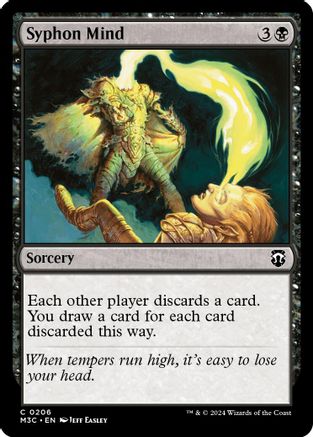 Syphon Mind (Ripple Foil) (M3C-206)  Foil - Modern Horizons 3 Commander