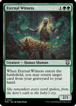 Eternal Witness (Ripple Foil) (M3C-227)  Foil - Modern Horizons 3 Commander