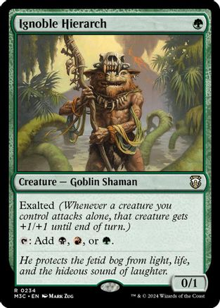 Ignoble Hierarch (Ripple Foil) (M3C-234)  Foil - Modern Horizons 3 Commander